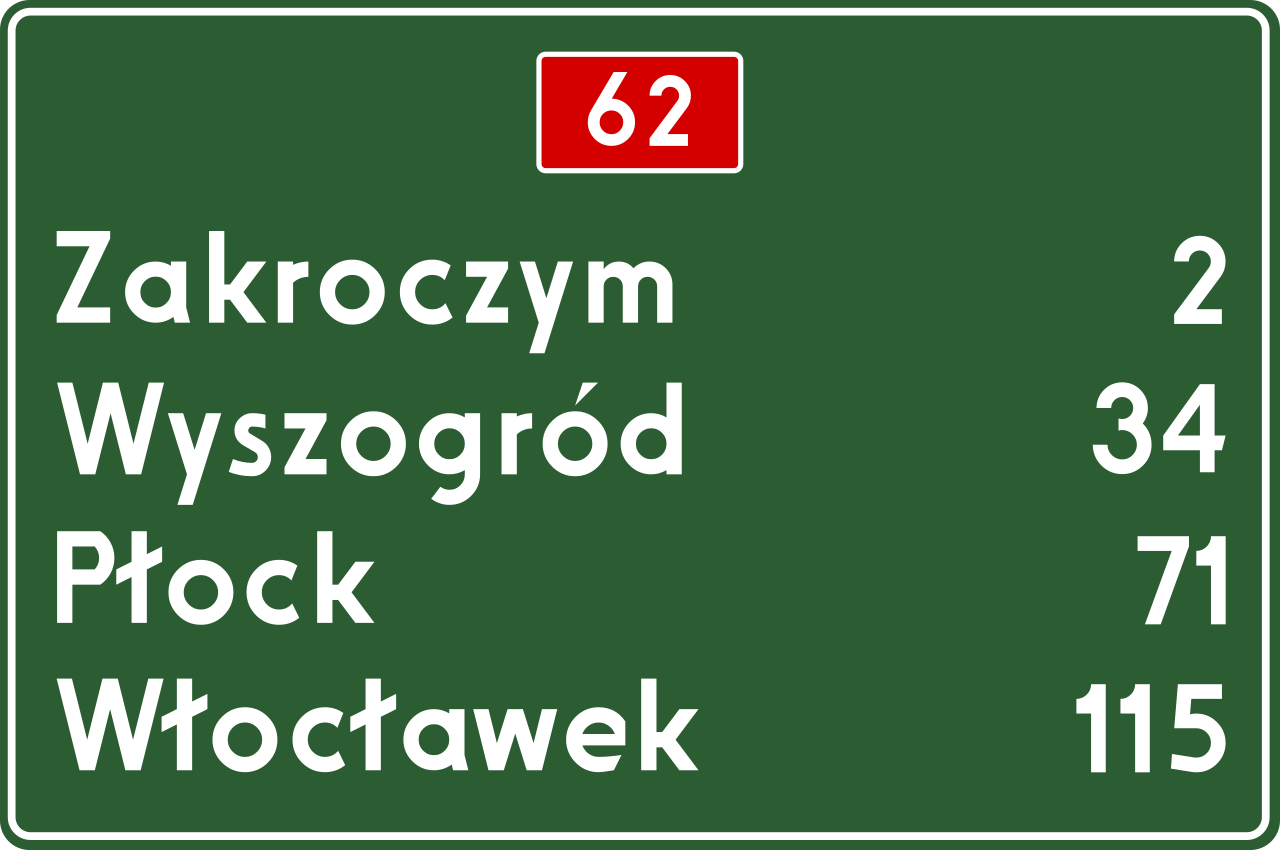 Znak drogowy E-14