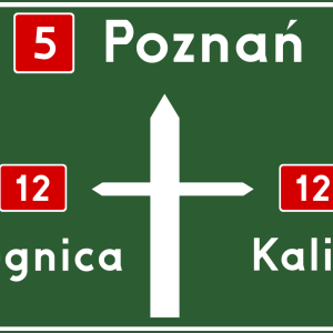 Znak drogowy E-1