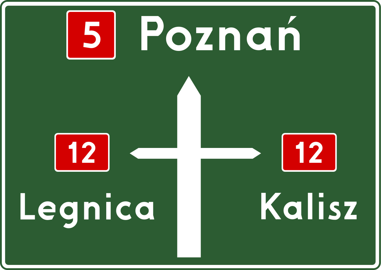 Znak drogowy E-1