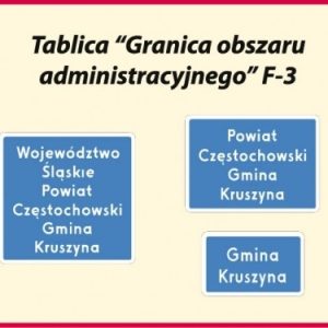 Znak drogowy uzupełniający F-3