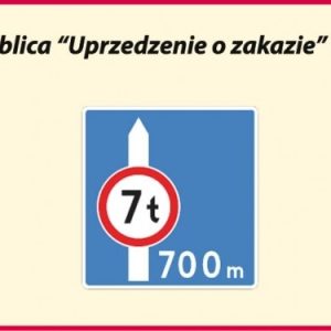 Znak drogowy uzupełniający F-5