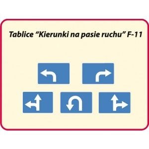 Znak drogowy uzupełniający F-11