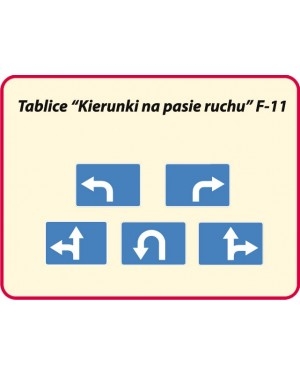 Znak drogowy uzupełniający F-11
