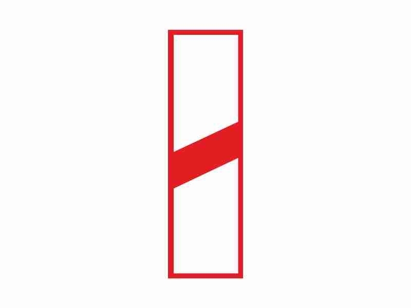 Znak drogowy dodatkowy - Słupek wskaźnikowy G-1c