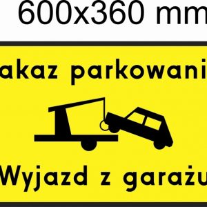 Tabliczka zakaz parkowania