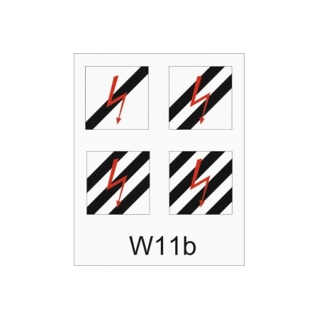 Wskaźnik kolejowy W 11b „Wskaźniki uprzedzające” - niski