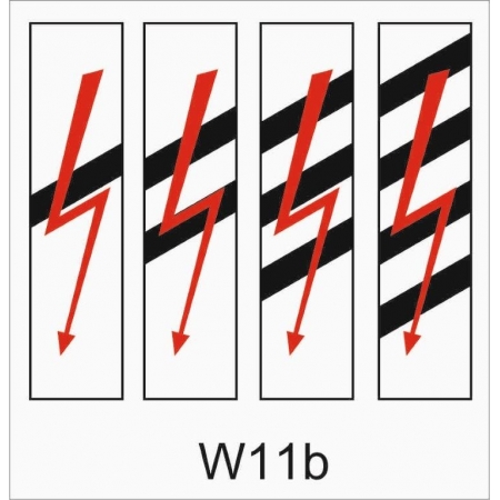 Wskaźnik kolejowy W 11b „Wskaźniki uprzedzające” - wysoki