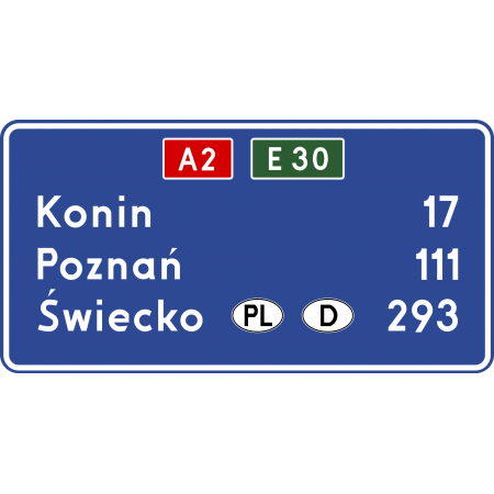 Znak drogowy E-14a