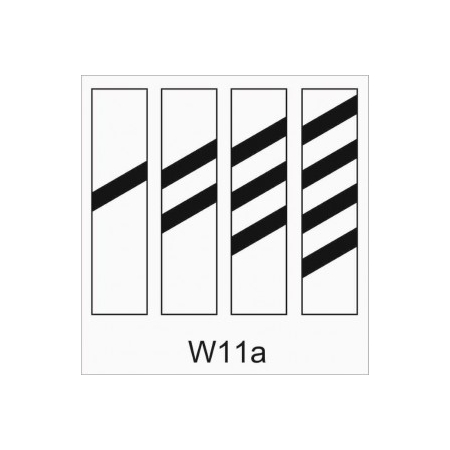 Wskaźnik kolejowy W 11a „Wskaźniki uprzedzające” wysoki